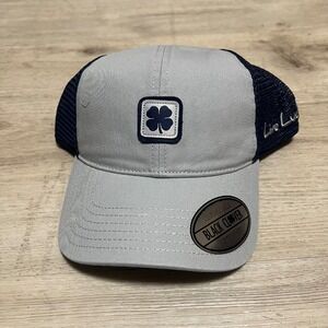 Black Clover Golf Live Lucky Sunny Fields‎ SnapBack Hat Cap GR51 Gray Navy NWT